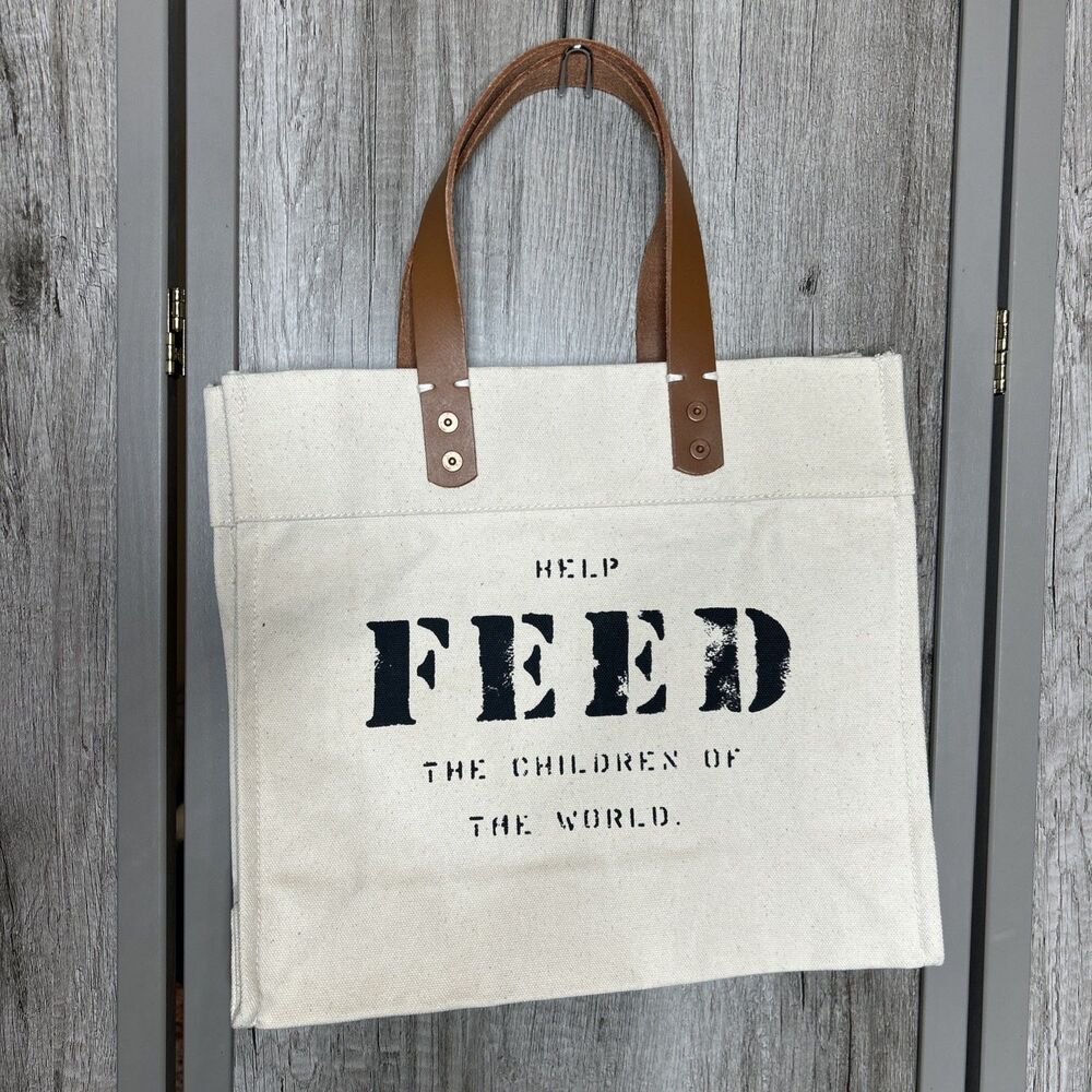 Feed The Children Market Tote Canvas New